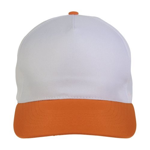 Cappellino in poliestere, 5 pannelli, regolazione a velcro