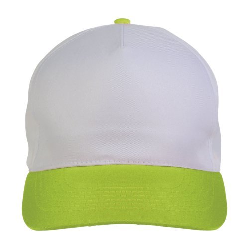 Cappellino in poliestere, 5 pannelli, regolazione a velcro