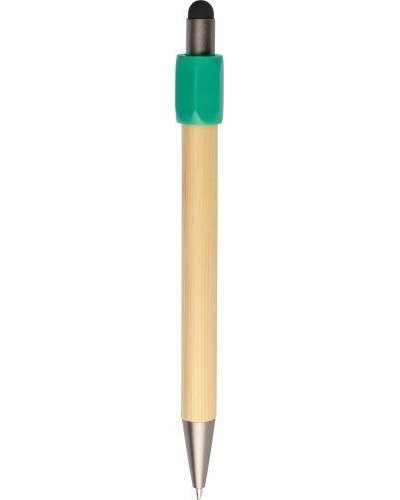 Penna a sfera in bambù con funzione spinner in abs riciclato fenn
