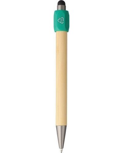 Penna a sfera in bambù con funzione spinner in abs riciclato fenn
