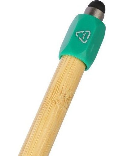 Penna a sfera in bambù con funzione spinner in abs riciclato fenn