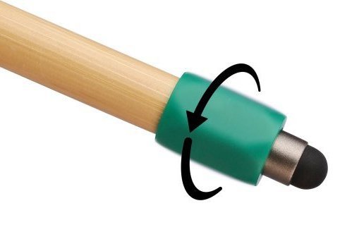 Penna a sfera in bambù con funzione spinner in abs riciclato fenn
