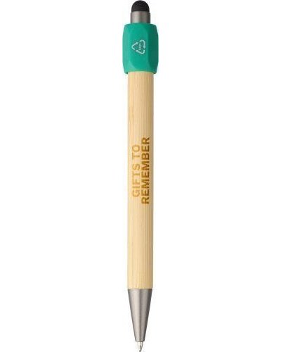 Penna a sfera in bambù con funzione spinner in abs riciclato fenn