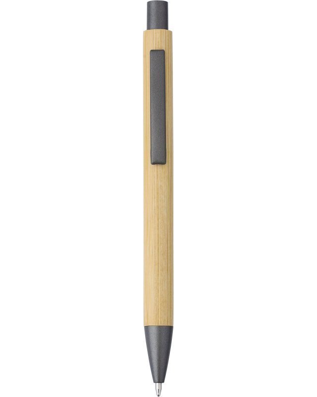 Penna a sfera in bamboo, refill blu kalani