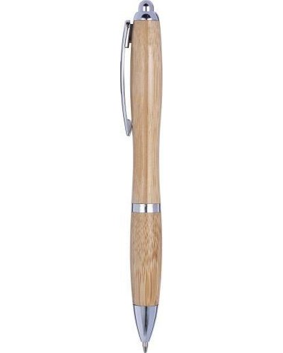 Penna a sfera carson | bambù | dettagli argento