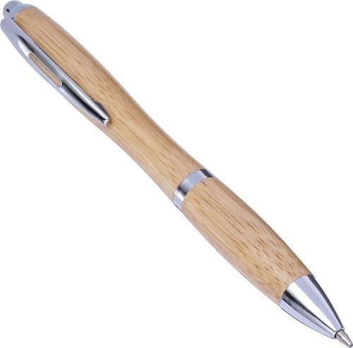 Penna a sfera carson | bambù | dettagli argento