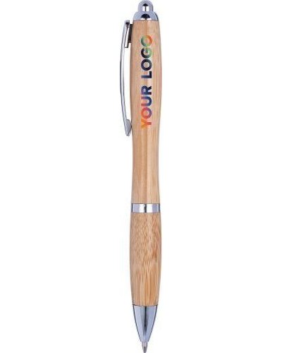 Penna a sfera carson | bambù | dettagli argento
