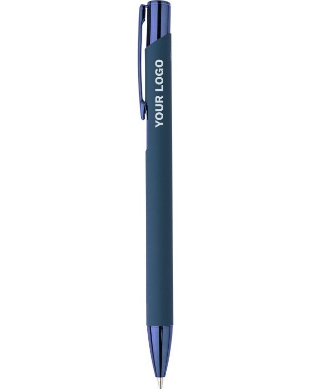Penna a sfera alluminio riciclato con rivestimento gommato anisa