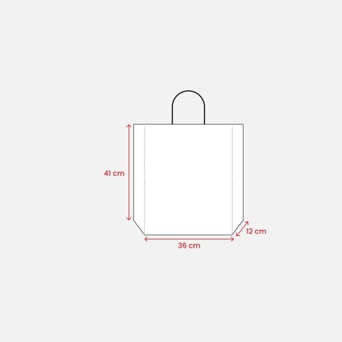 Shopper in carta 100 gr/m2 con soffietto