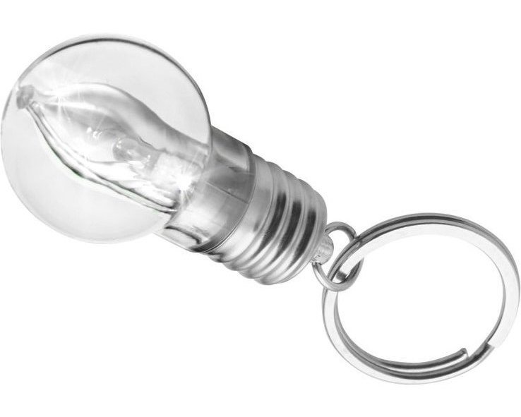 Portachiavi hakeem | plastica | forma di lampadina | led