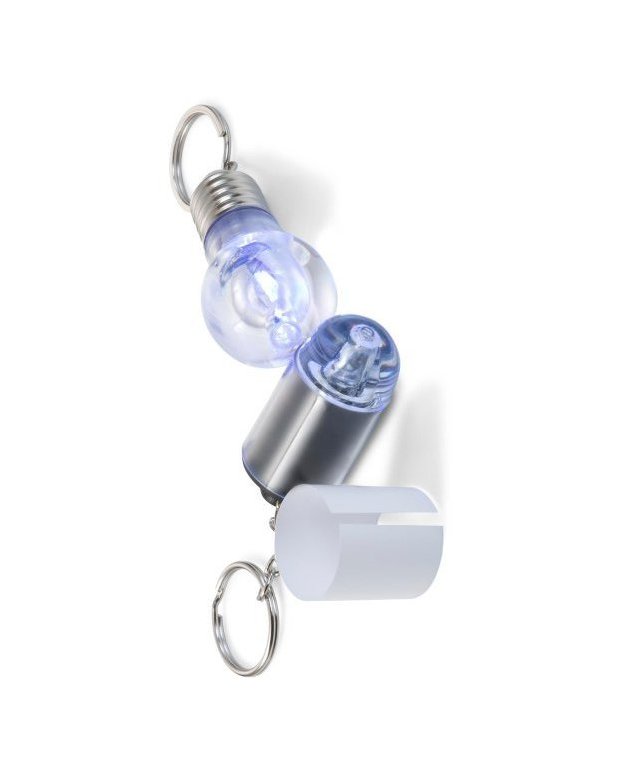 Portachiavi hakeem | plastica | forma di lampadina | led