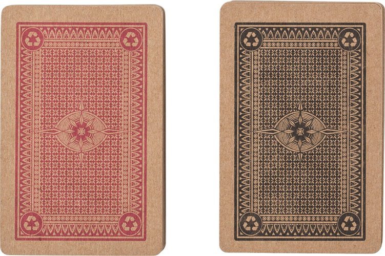 Set di 2 mazzi di carte da gioco in carta riciclata arwen