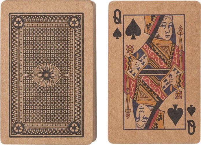 Set di 2 mazzi di carte da gioco in carta riciclata arwen