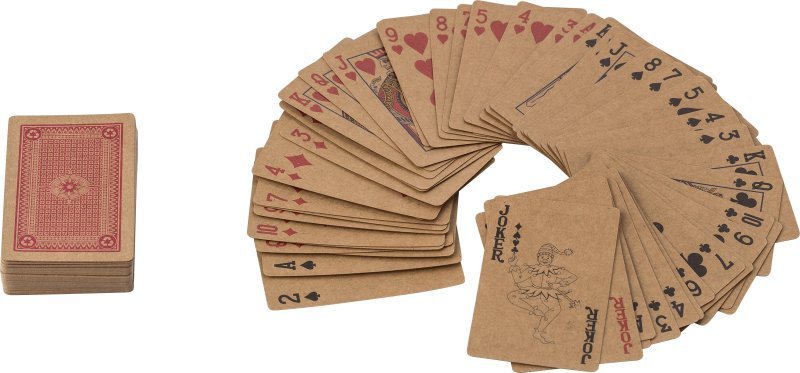 Set di 2 mazzi di carte da gioco in carta riciclata arwen