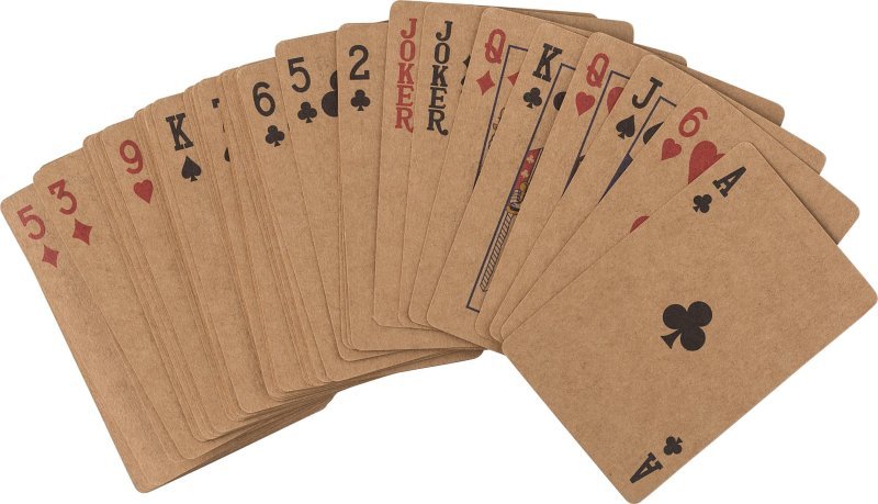 Set di 2 mazzi di carte da gioco in carta riciclata arwen