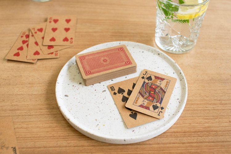 Set di 2 mazzi di carte da gioco in carta riciclata arwen