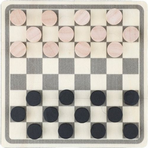 Set gioco scacchi e dama in legno in legno hank