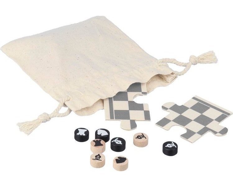 Set gioco scacchi e dama in legno in legno hank