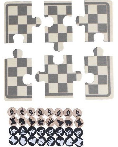 Set gioco scacchi e dama in legno in legno hank