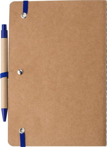Taccuino in cartone riciclato formato +/- a5 con penna theodore