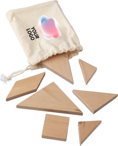 Puzzle tangram in legno naturale ulrike