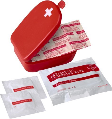 Kit di pronto soccorso mila | valigetta di plastica | rossa con croce bianca