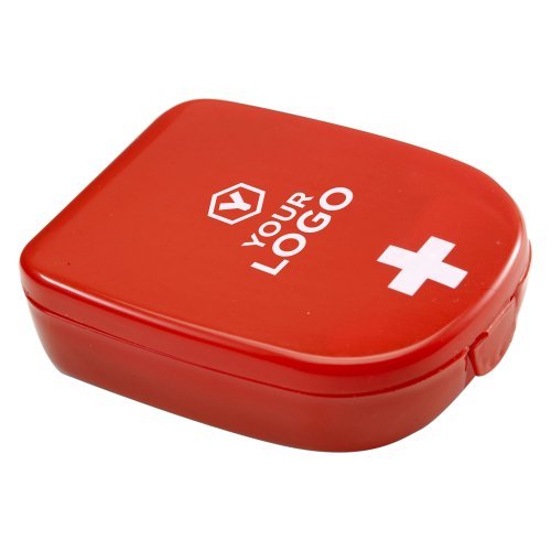 Kit di pronto soccorso mila | valigetta di plastica | rossa con croce bianca