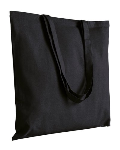 Shopper in Cotone pesante Nero