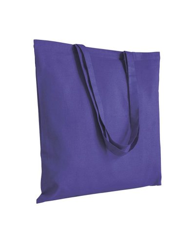 Shopper in Cotone pesante Viola