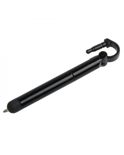 Mini penna con puntatore touch Nero