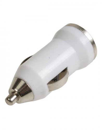 Caricabatteria usb da auto Bianco