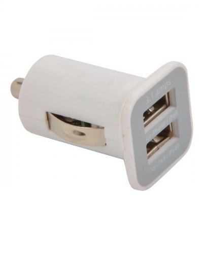 Caricabatteria AV/USB doppio da automobile