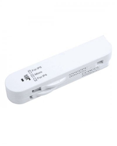 Adattatore multi per smartphone Bianco