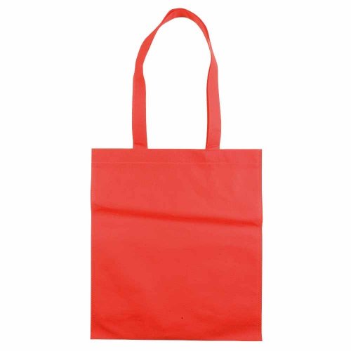 Borsa shopper TNT manici lunghi Rosso