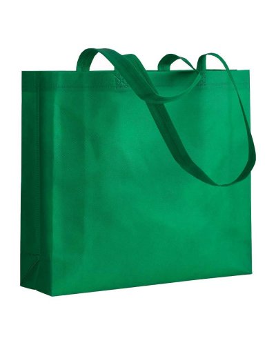 BORSA SHOPPER  IN TNT TERMOSALDATA MANICI LUNGHI Verde