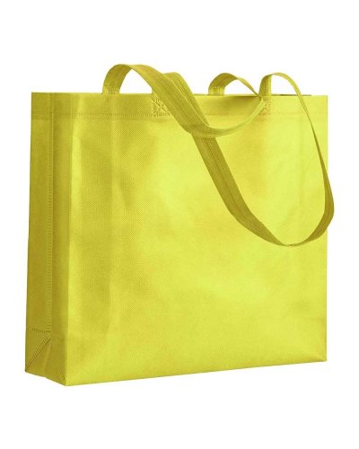 BORSA SHOPPER  IN TNT TERMOSALDATA MANICI LUNGHI Giallo