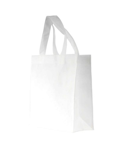 MINI BORSA SHOPPER  IN TNT TERMOSALDATO Bianco