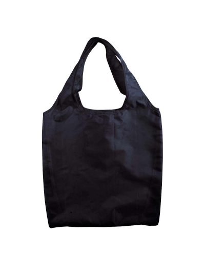 Borsa shopper richiudibile in poliestere 38 x 40 cm Nero