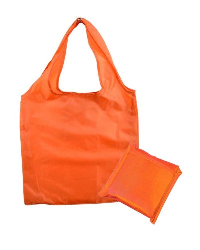 Borsa shopper richiudibile in poliestere 38 x 40 cm Arancione