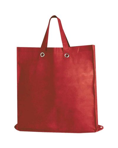 BORSA SHOPPER IN TNT RIPIEGABILE Rosso