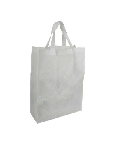 BOLSA DE LA COMPRA EN TNT PLEGABLE Bianco