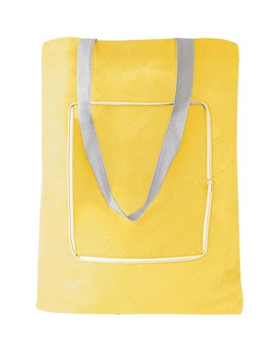 BORSA SHOPPER RIPIEGABILE IN BORSETTA Giallo