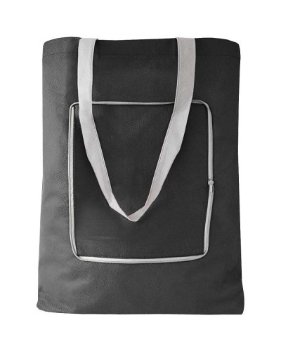 BORSA SHOPPER RIPIEGABILE IN BORSETTA Nero