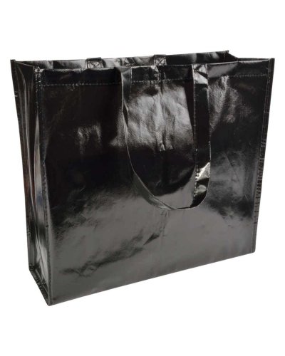 MAXI SHOPPER IN TNT LAMINATO Nero