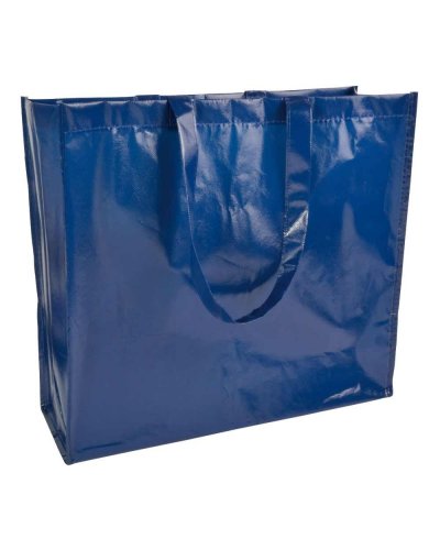 MAXI SHOPPER IN TNT LAMINATO Blu scuro
