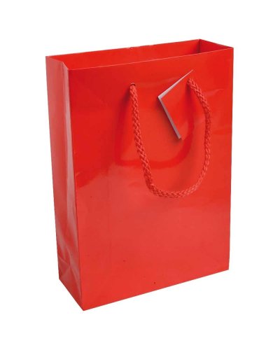Sacchetto in carta laminata Rosso