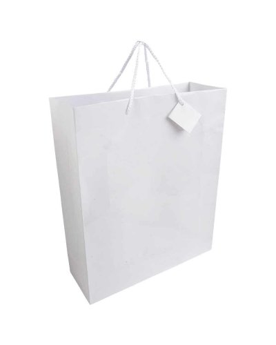Sacchetto in carta laminata con base rinforzata