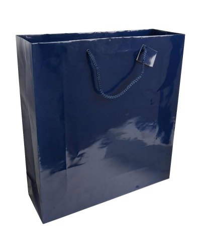 MAXI SACCETTO IN CARTA LAMINATA Blu scuro