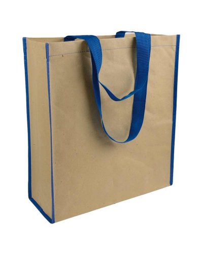BORSA IN CARTA CON INTERNO IN POLIPROPILENE Blu scuro