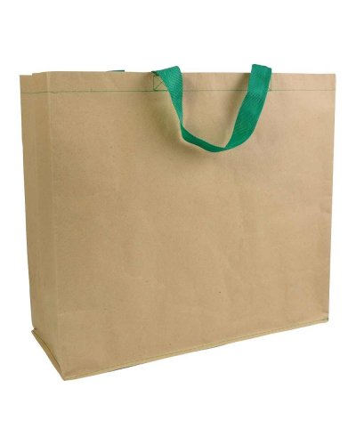 BORSA IN CARTA RIVESTITA IN POLIPROPILENE Verde